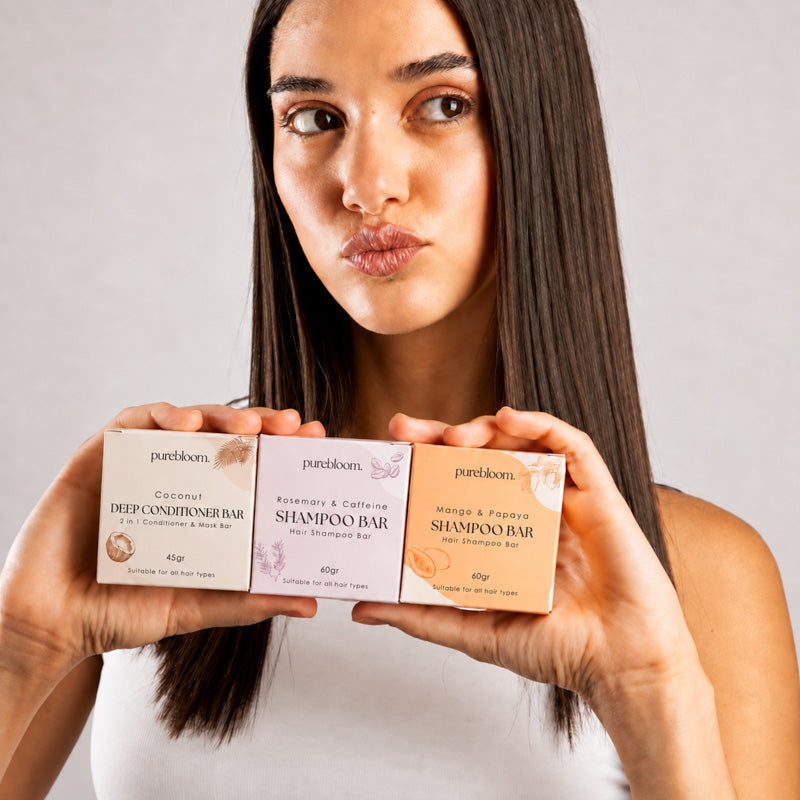 Rice Protein Treatment Set for Hair Growth (2 Shampoo, 1 Conditioner)