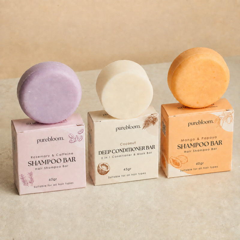 Rice Protein Treatment Set for Hair Growth (2 Shampoo, 1 Conditioner)