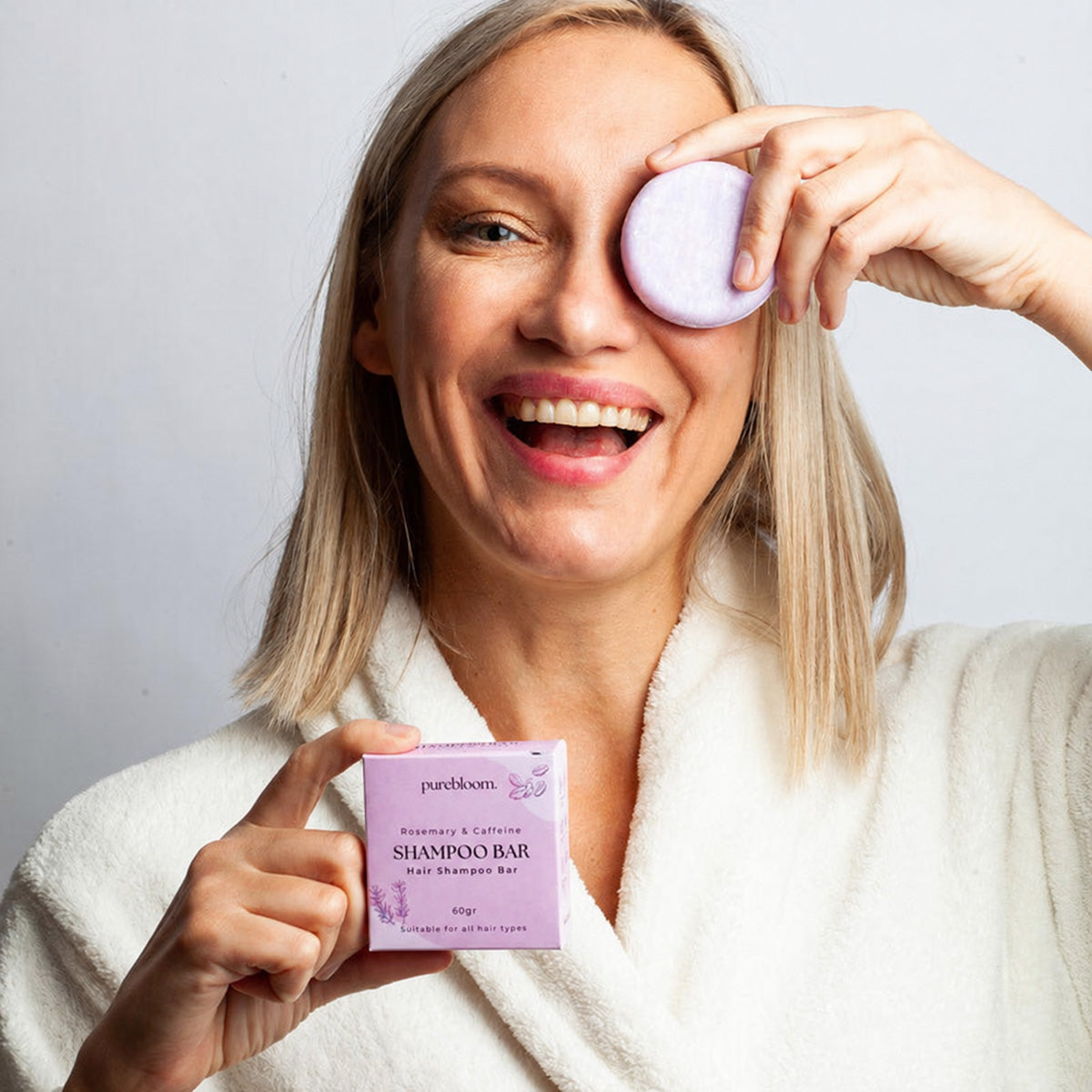 Rice Protein Shampoo Bar for Hair Growth - Rosemary & Caffeine